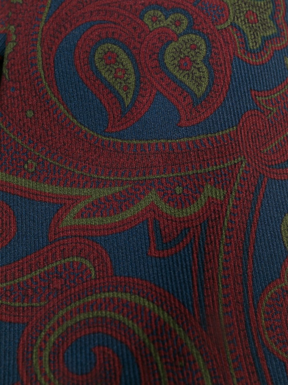 paisley-print silk tie - 2