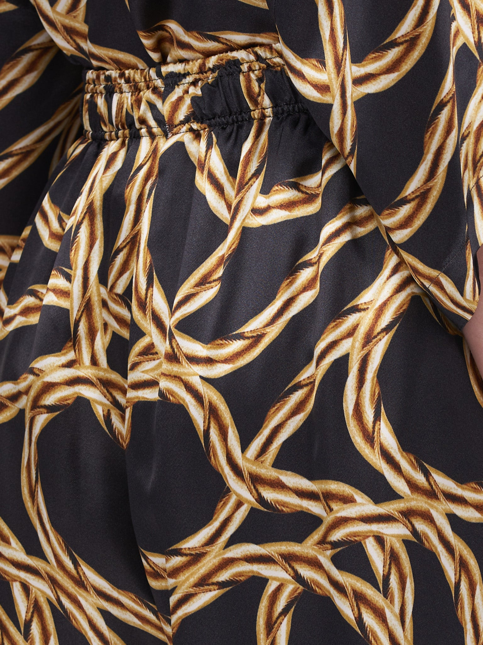 Gold Chain Fluid Shorts - 4