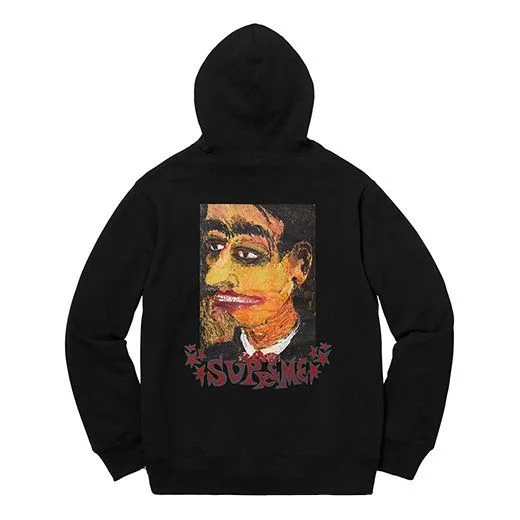 Supreme FW18 Portrait Hooded Sweatshirt Black SUP-FW18-480 - 1