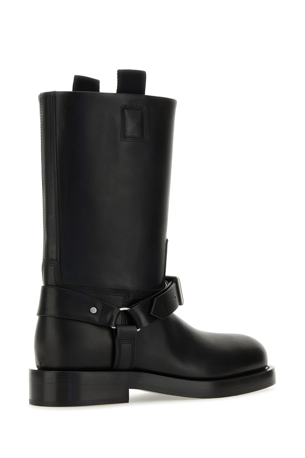 Black leather ankle boots - 3