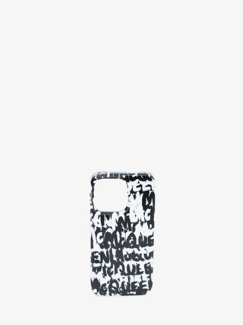 Mcqueen Graffiti Iphone 13 Pro Cover in Black/white - 1