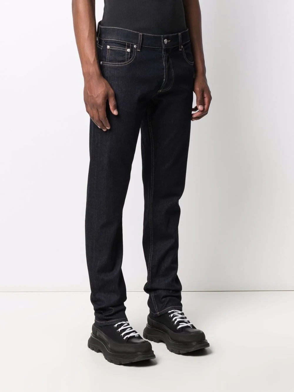 slim-fit denim jeans - 3