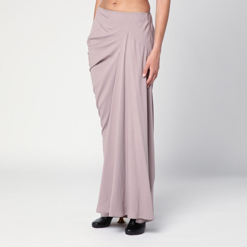 Dries Van Noten Pink Long Draped Skirt Women - 3