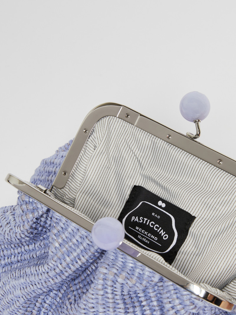 PALMAS Small raffia-effect Pasticcino Bag 6