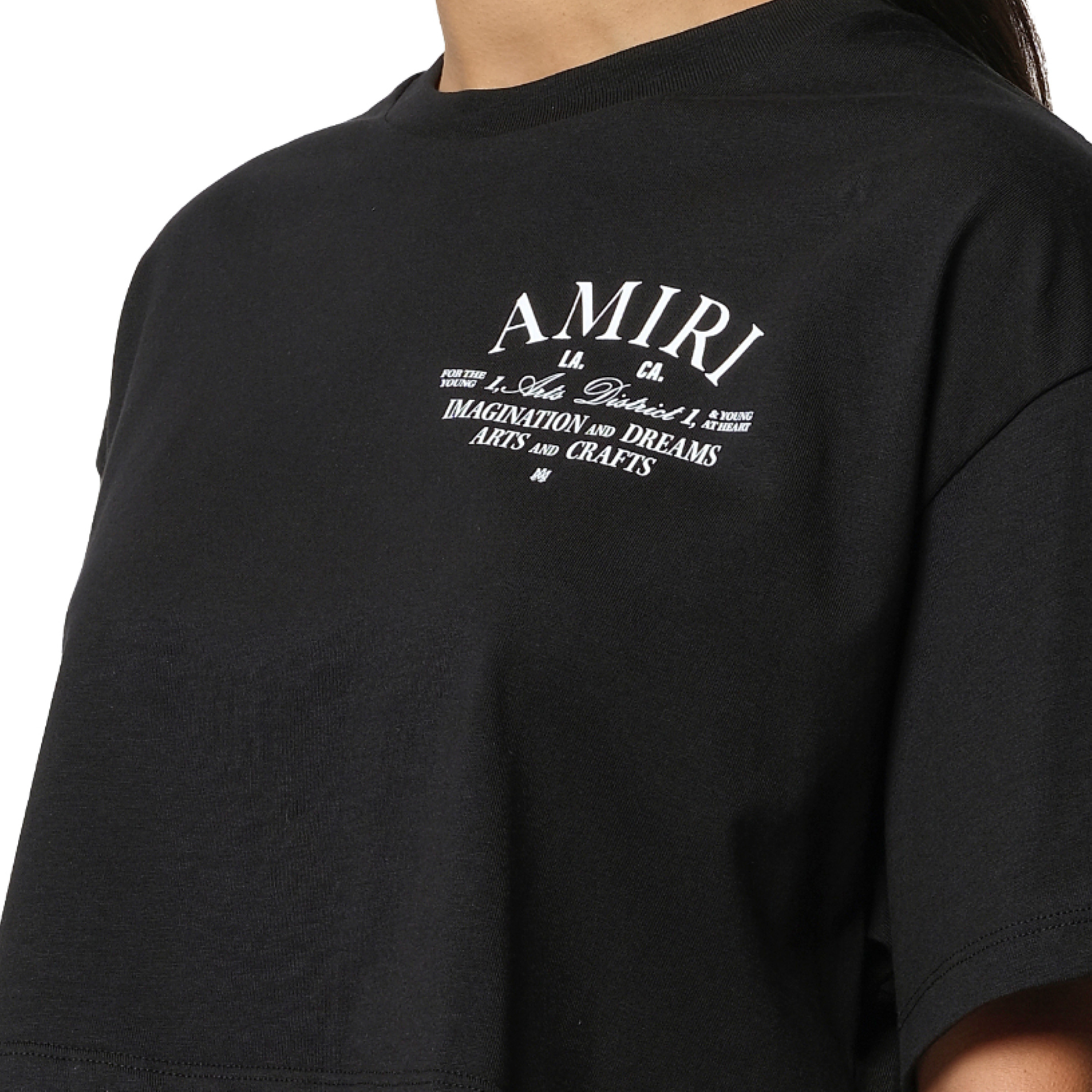 Arts District Cropped T-Shirt in Black - 3