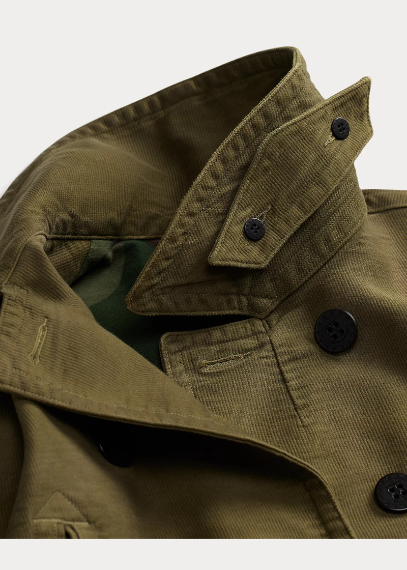 Textured Cotton Peacoat 4
