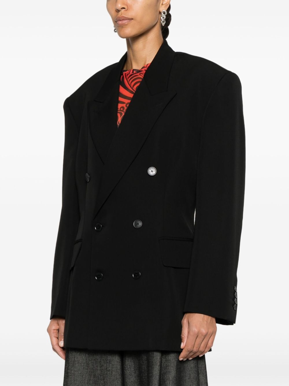 Cinched wool blazer - 3