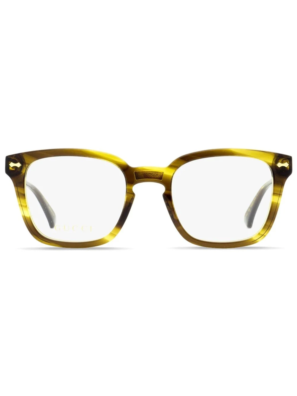 tortoiseshell-effect square glasses - 1