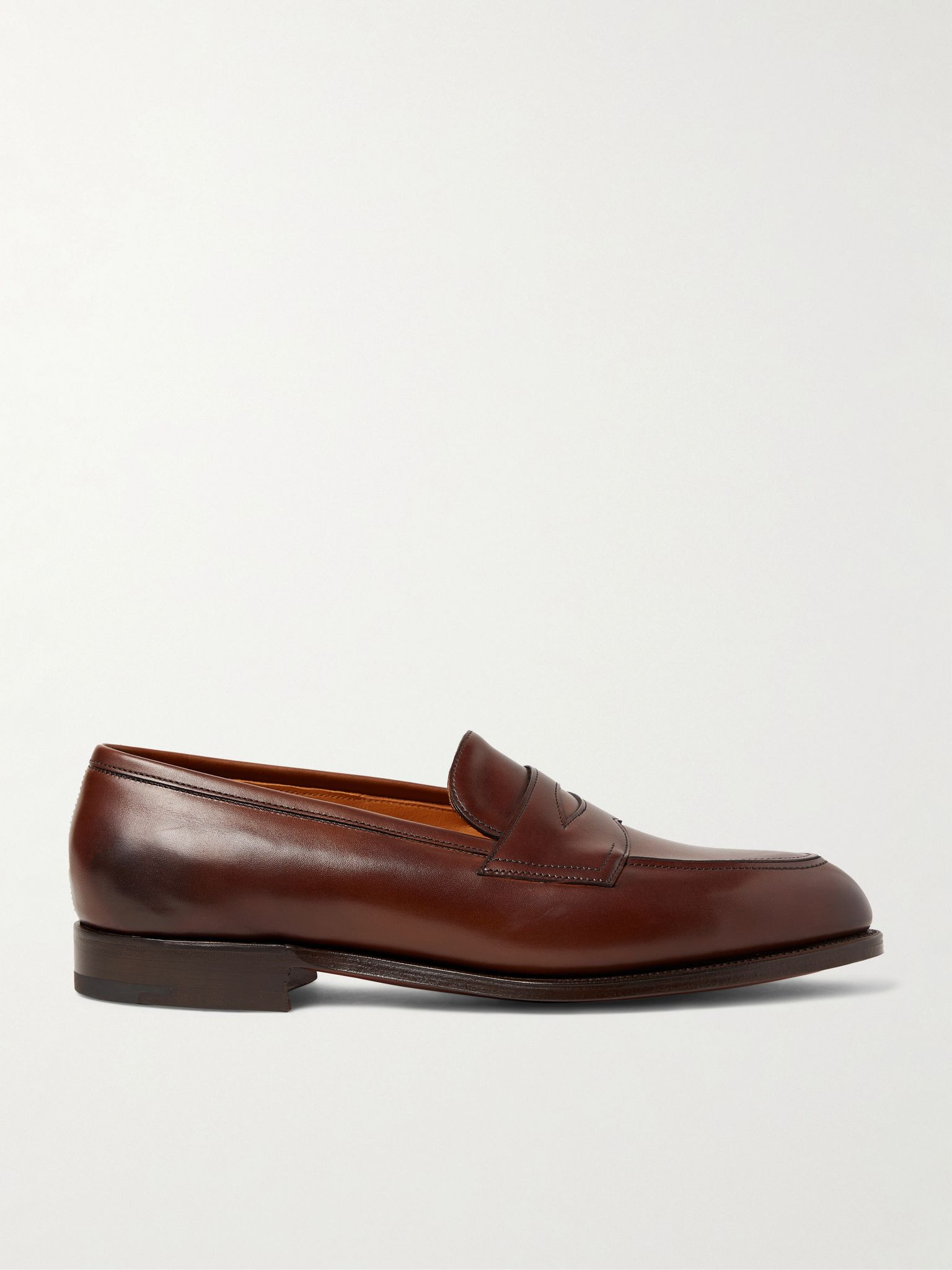 Piccadilly Leather Penny Loafers Brown - 1