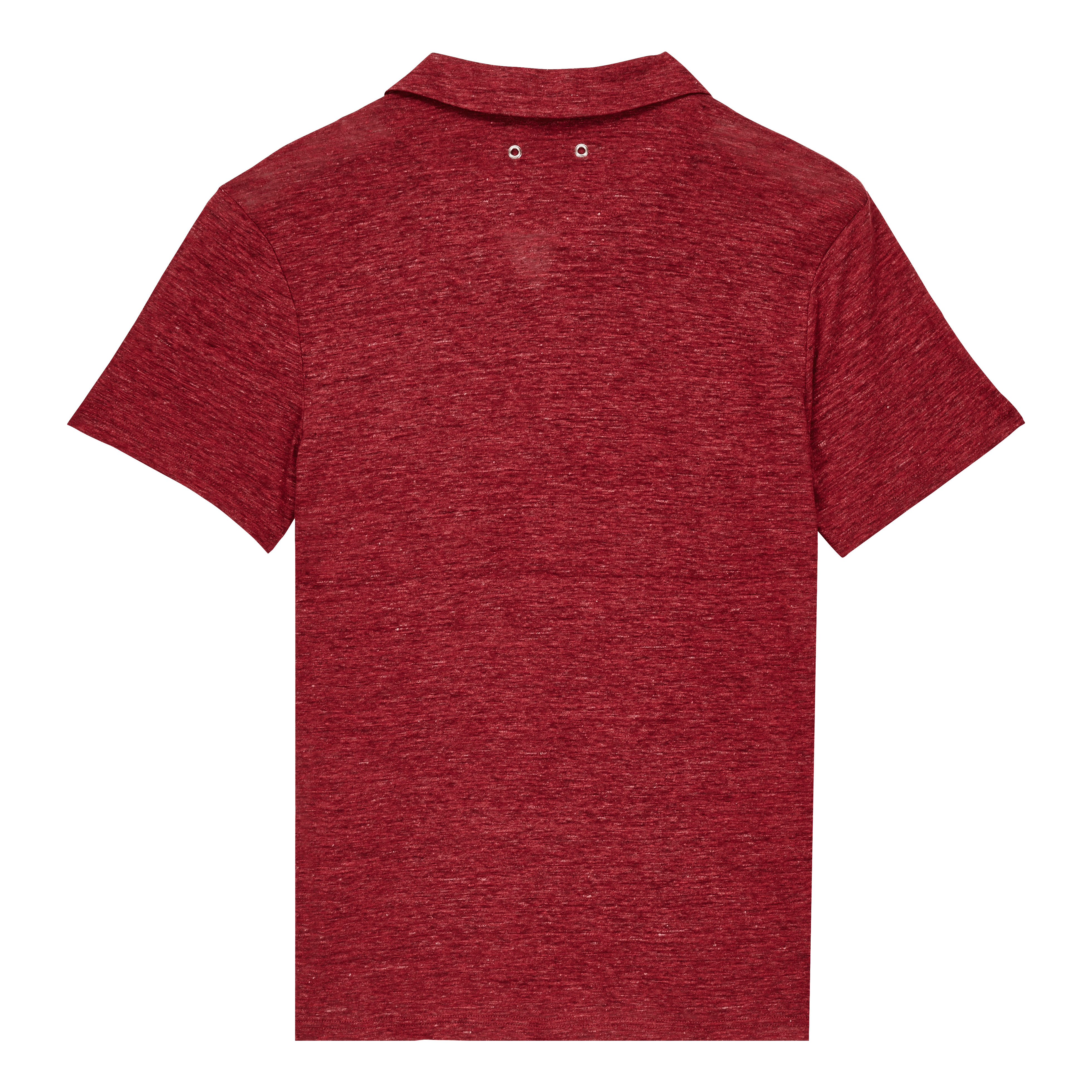 Men Linen Jersey Polo Shirt Solid - 2