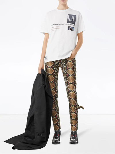 Burberry Montage-print oversized T-shirt outlook