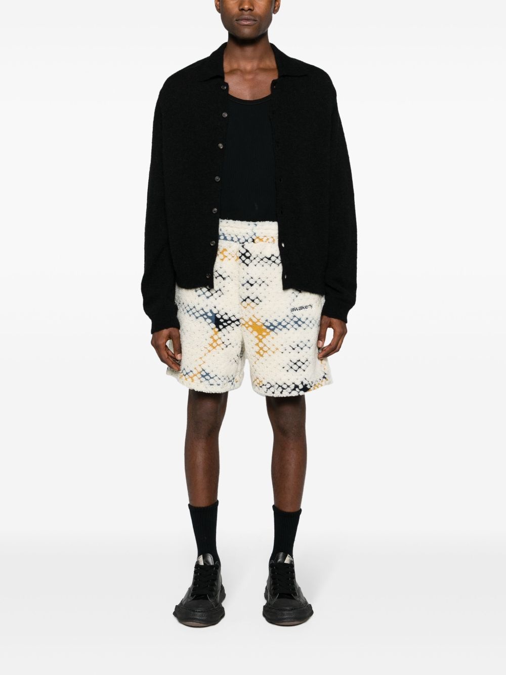 Printed A fleece shorts - 2