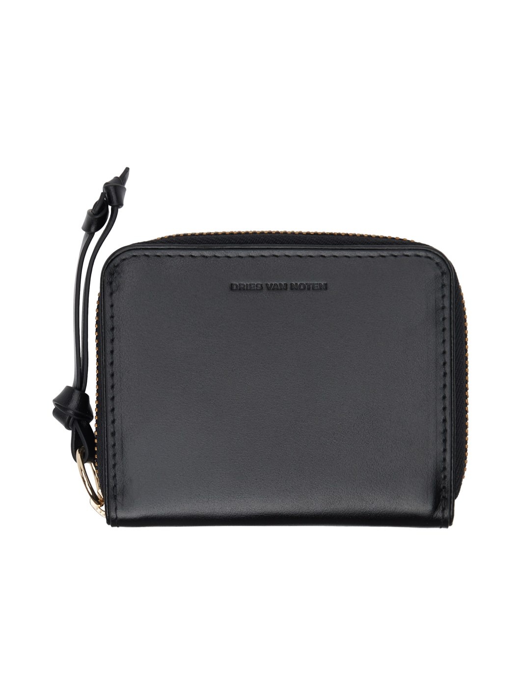 Black Square Leather Wallet - 1