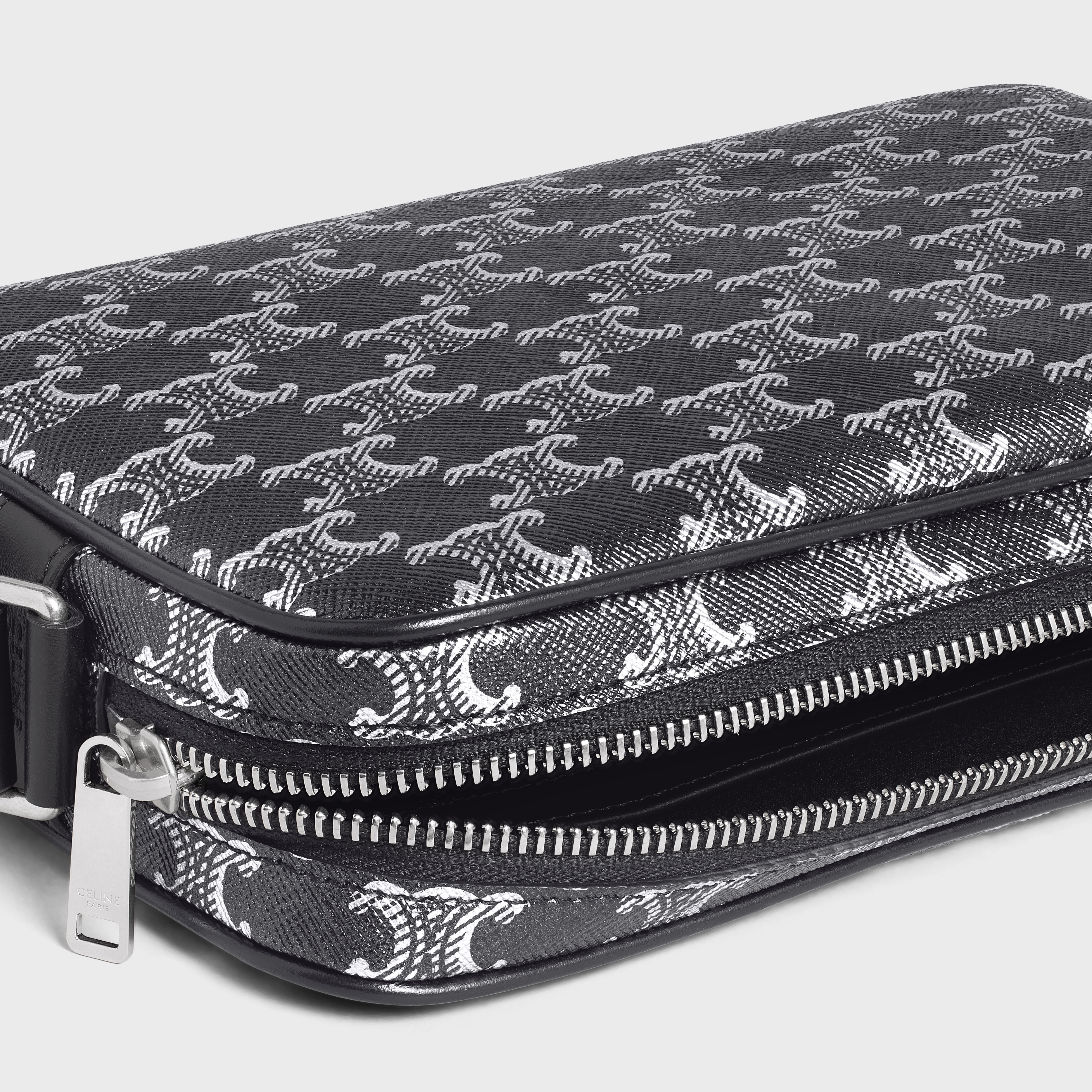 Medium Messenger Bag in TRIOMPHE CANVAS AND CALFSKIN - 4
