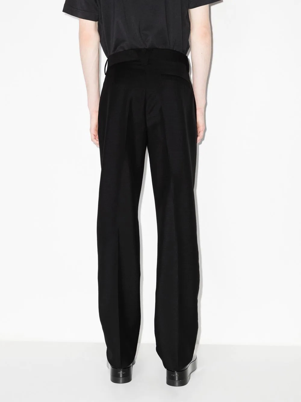 high-waisted tailored trousers - 3