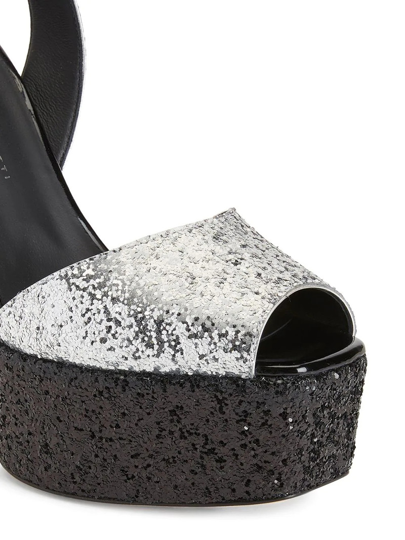 Betty 140mm glitter-embellished sandals 4