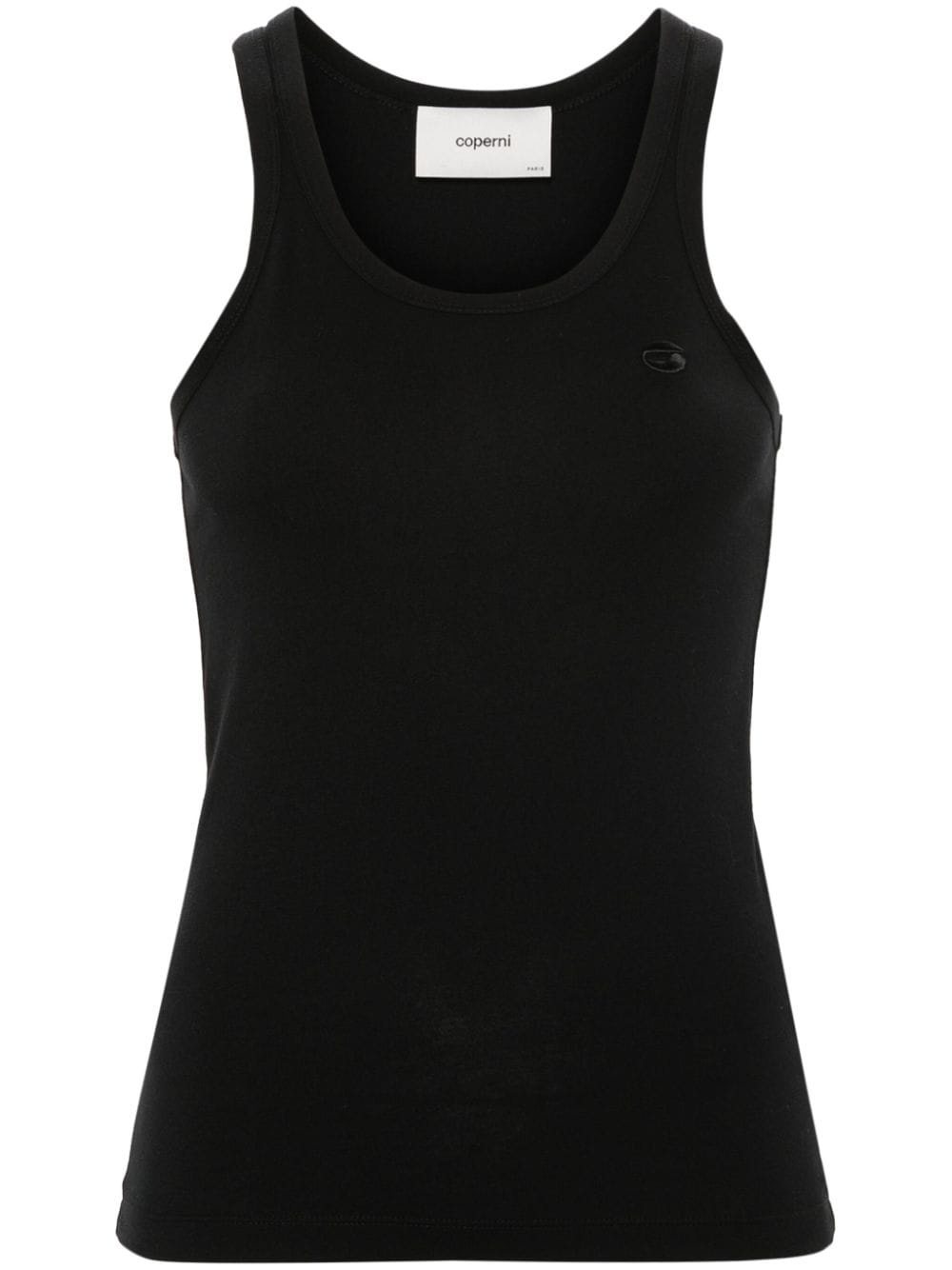 embroidered-logo tank top - 1