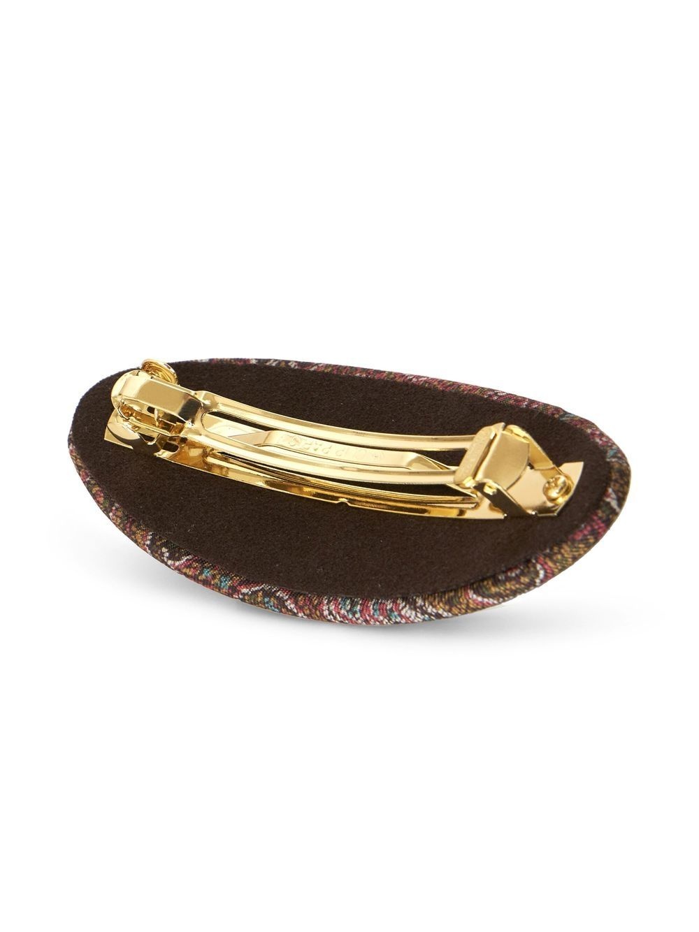 paisley-print silk hair clip - 2