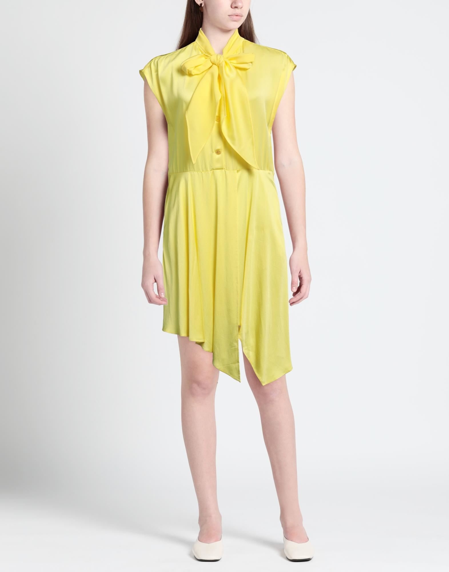 Yellow Women's Elegant Dress - 3