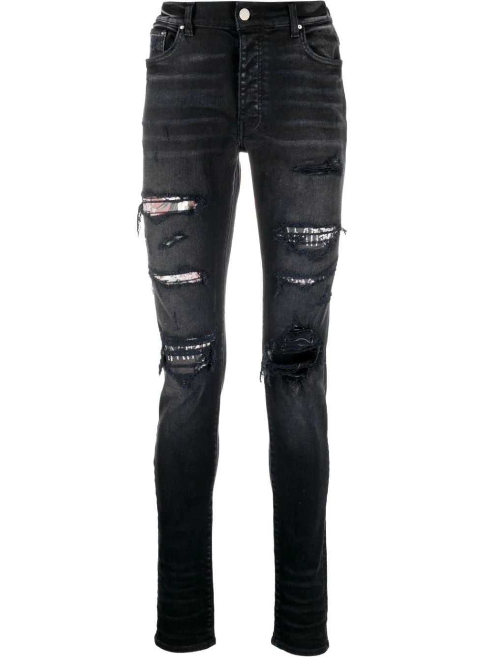 ripped slim-fit jeans - 1