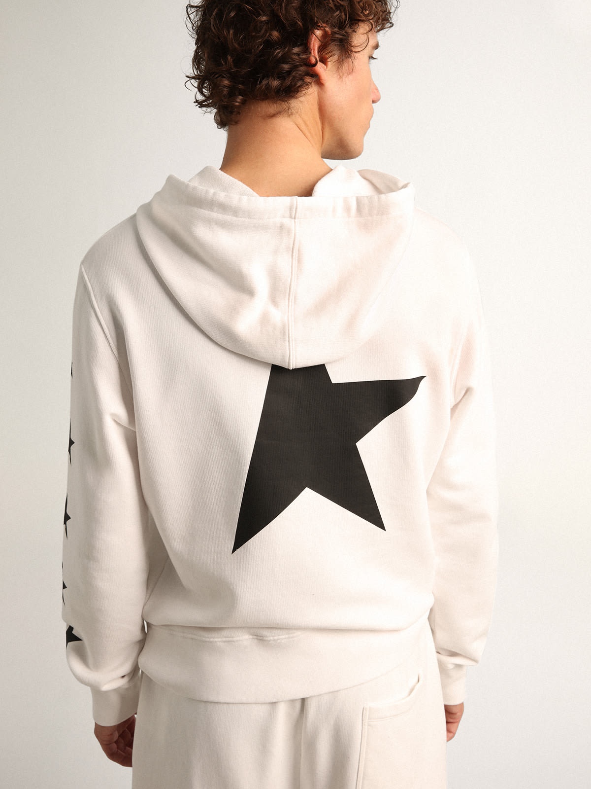 Golden Goose Alighiero Star Collection hooded sweatshirt in