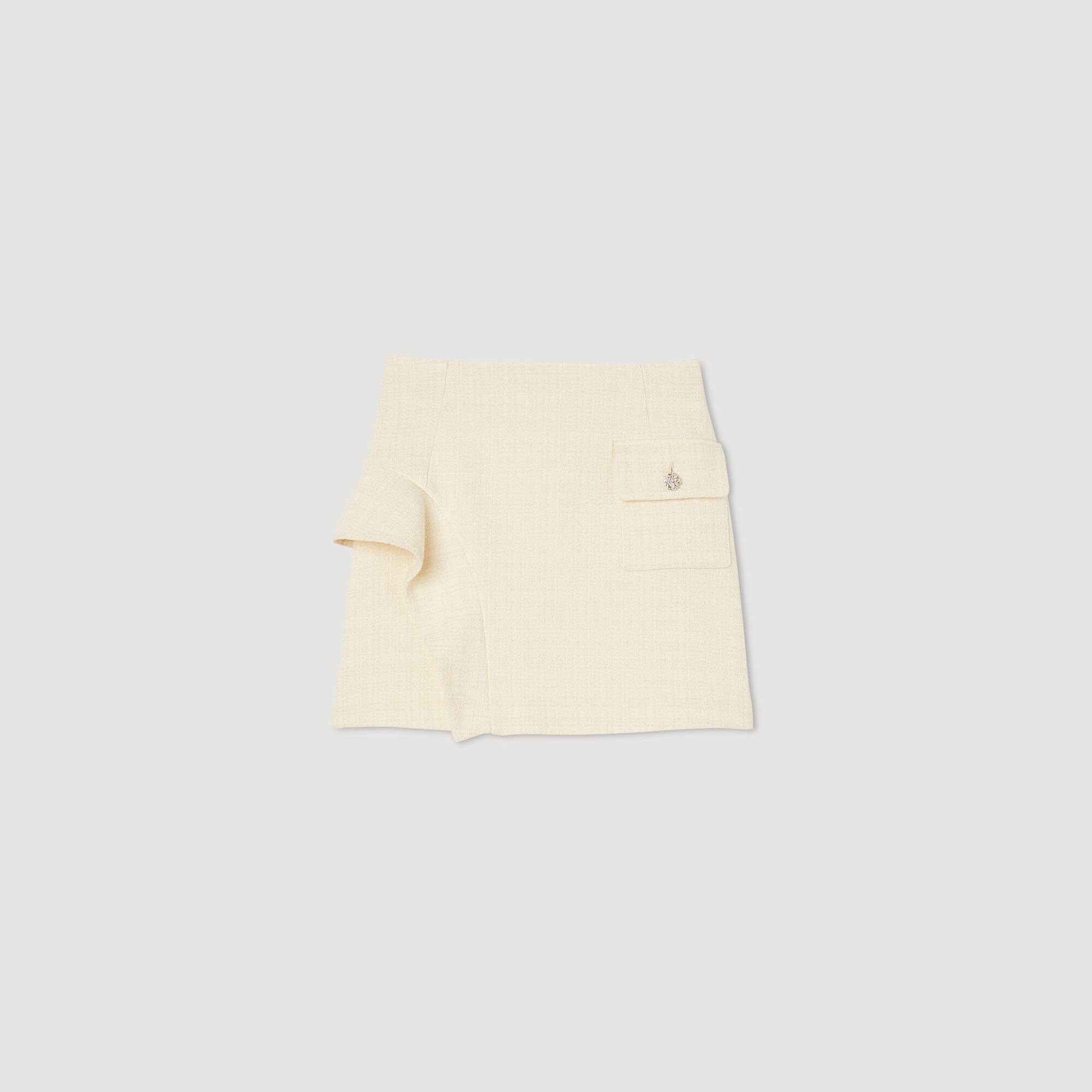SHORT SKIRT WITH A RUFFLE - 1