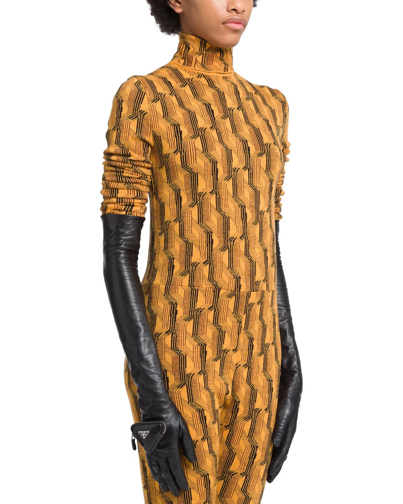 Prada Long nappa leather gloves with pouch outlook
