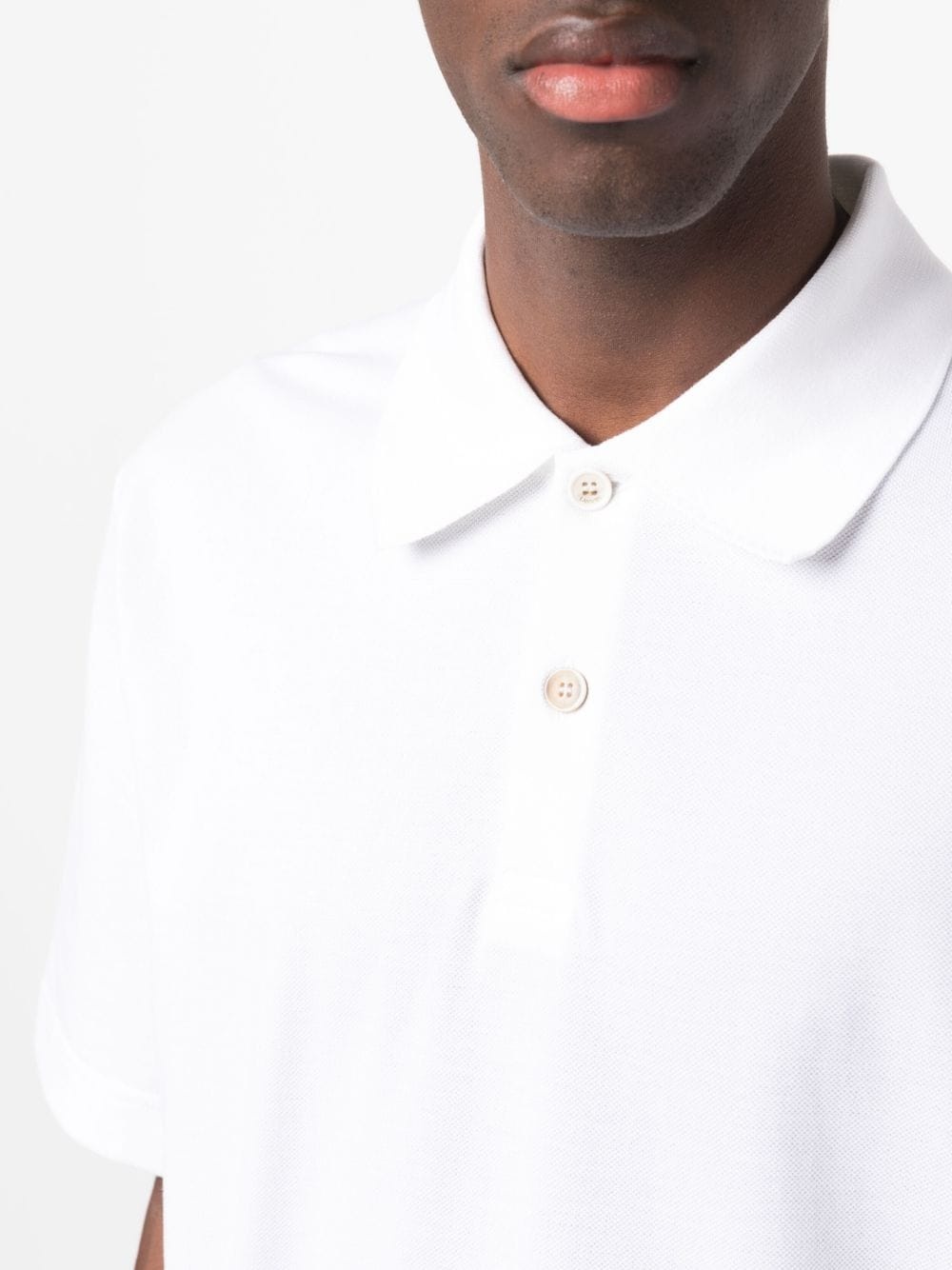 short-sleeve cotton polo shirt - 5
