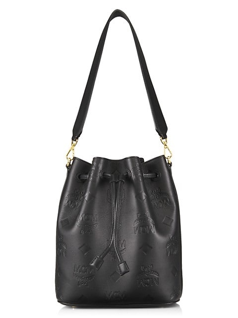 MCM Dessau Mini Monogram Bucket Bag