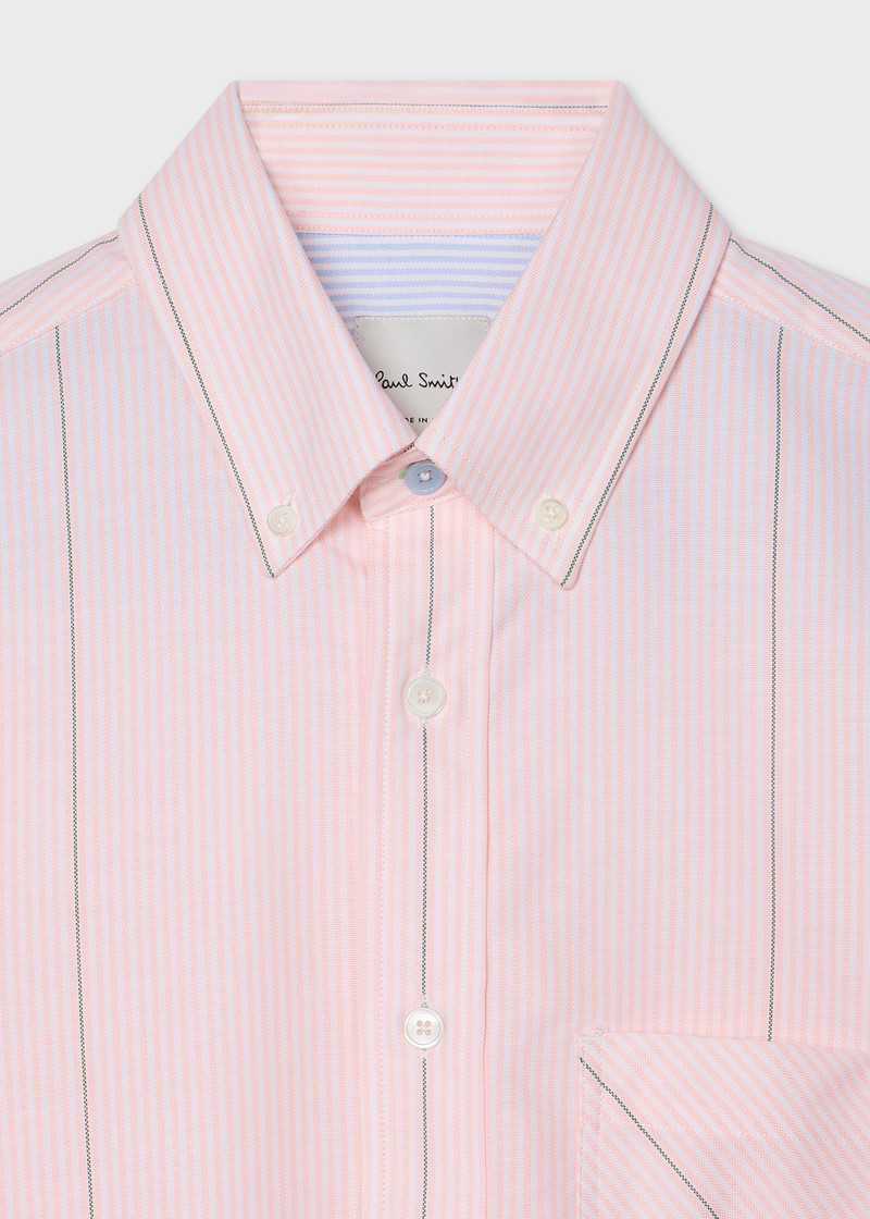 Paul Smith Regular-Fit Pink Stripe Cotton Shirt outlook