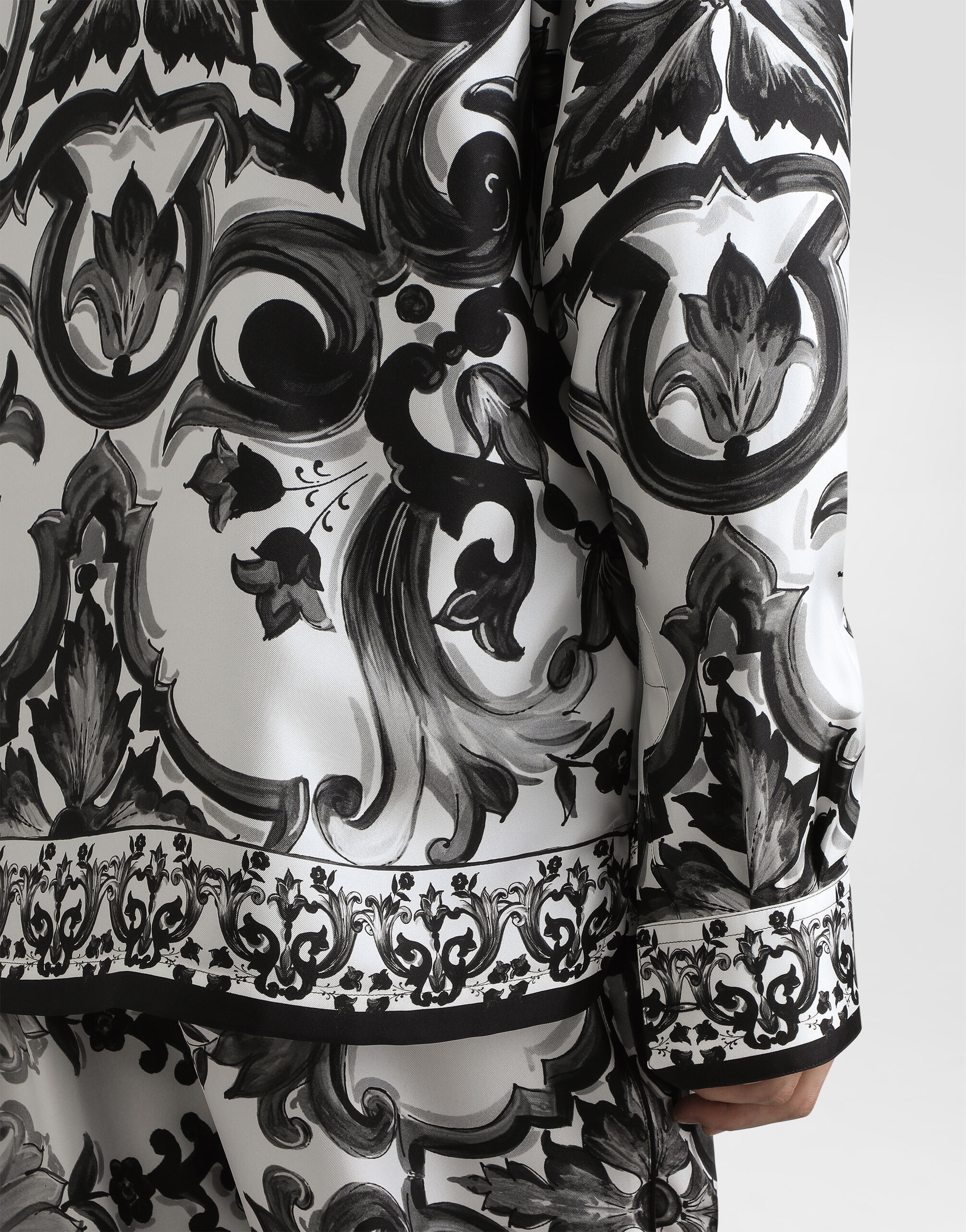 Majolica-print twill vanity shirt - 5