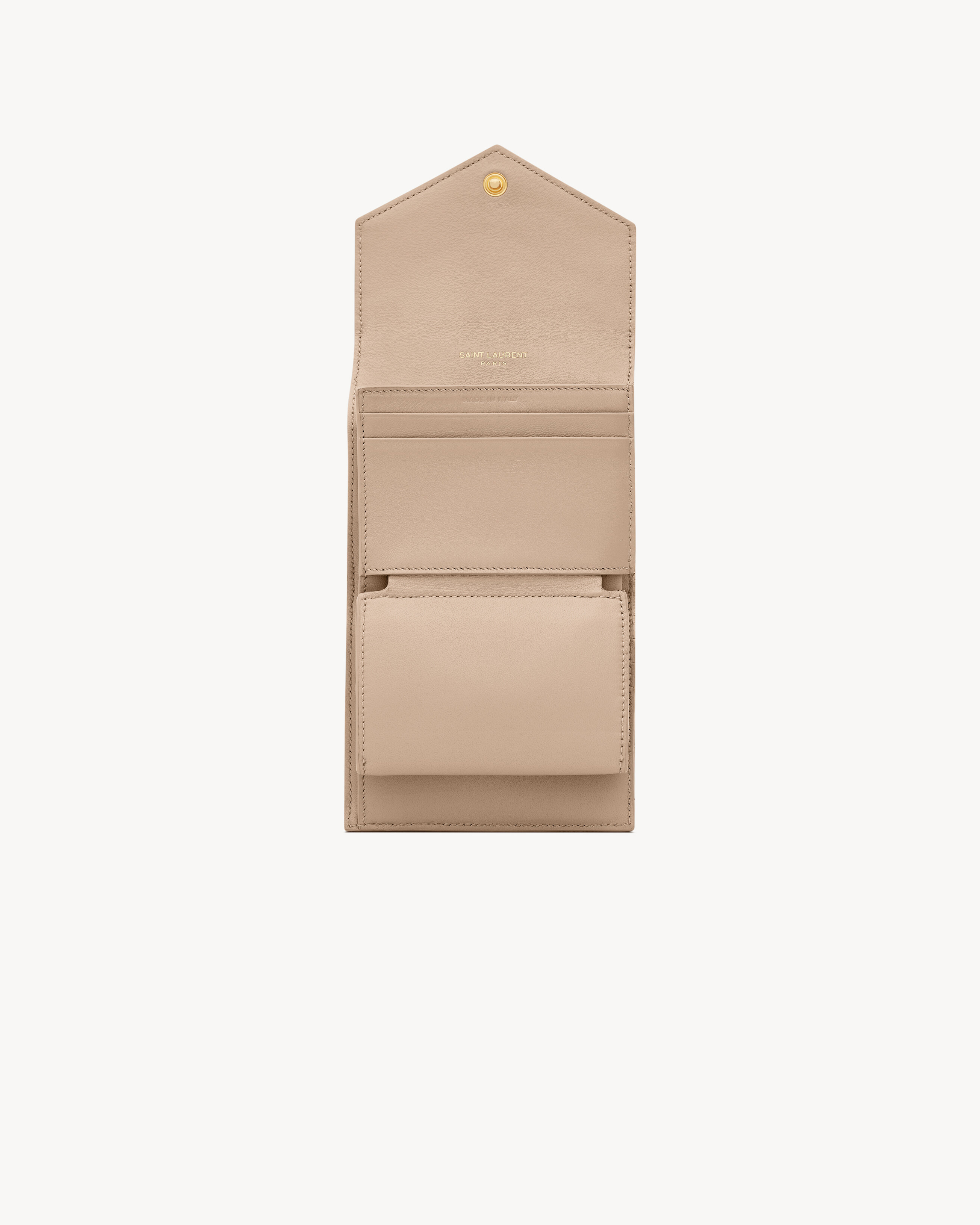 CASSANDRE MATELASSÉ MULTI-FOLDED WALLET IN GRAIN DE POUDRE LEATHER - 4