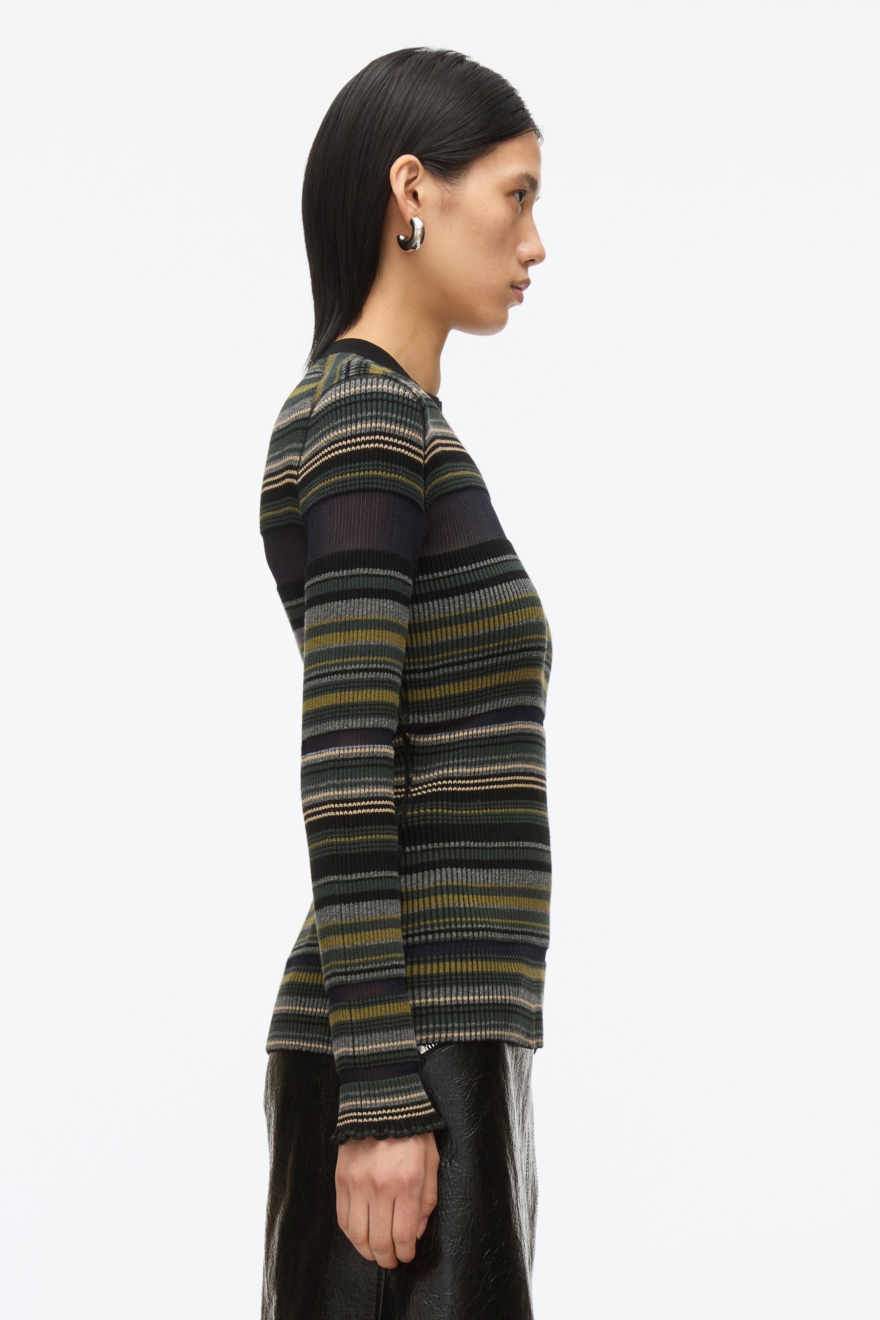 Reversible Stripe Knit Top - 3