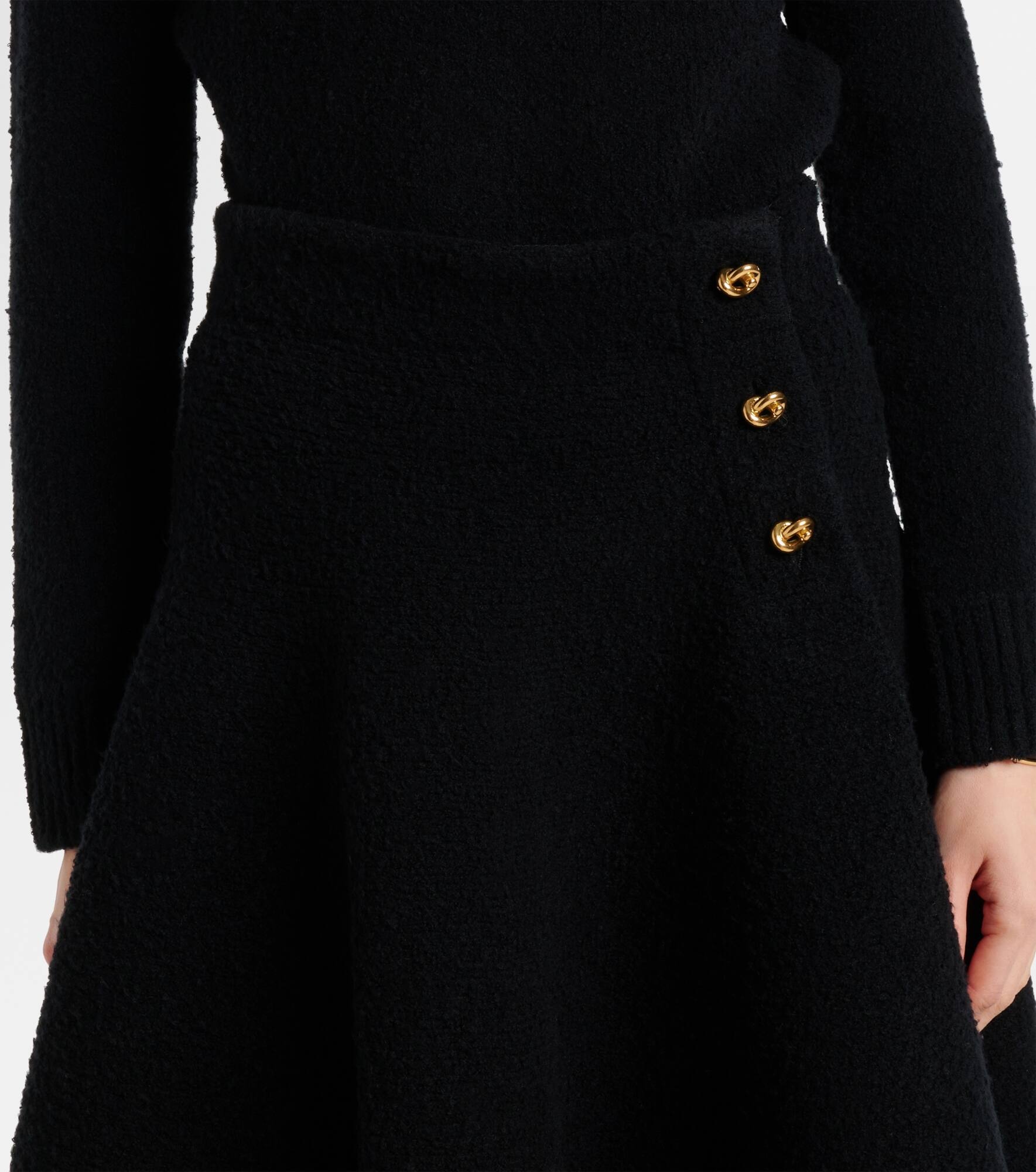 Wool midi skirt - 4