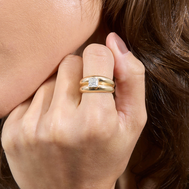 STONE AND STRAND Full Volume LAB-Created Diamond Ring outlook