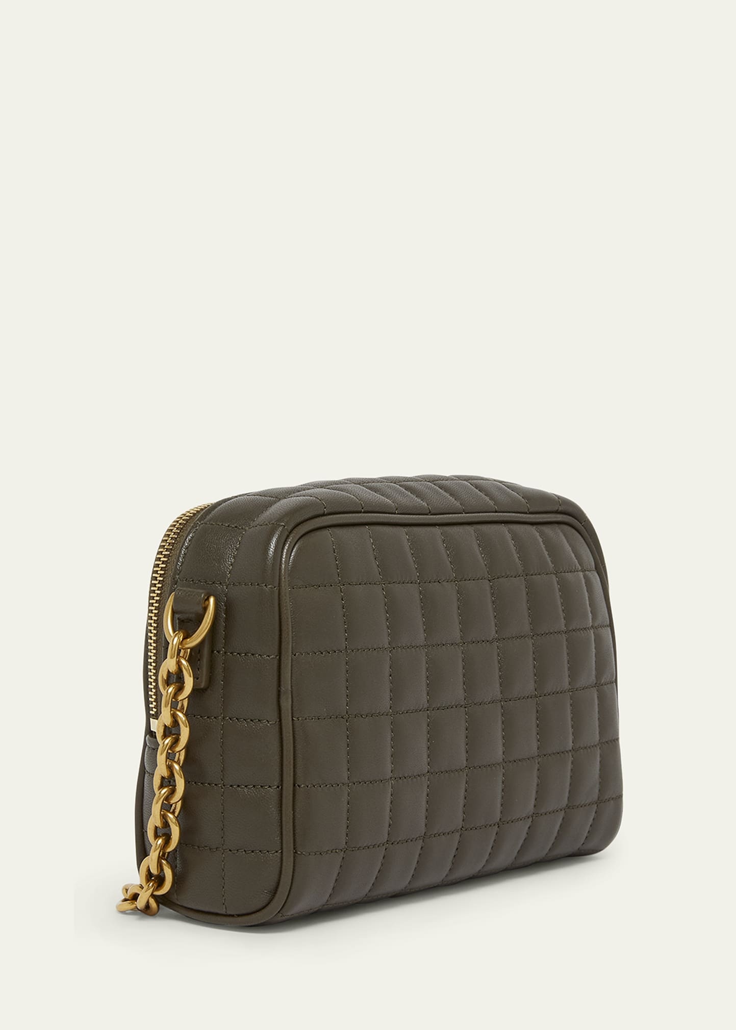 Cassandre Mini YSL Camera Bag in Quilted Smooth Leather - 3
