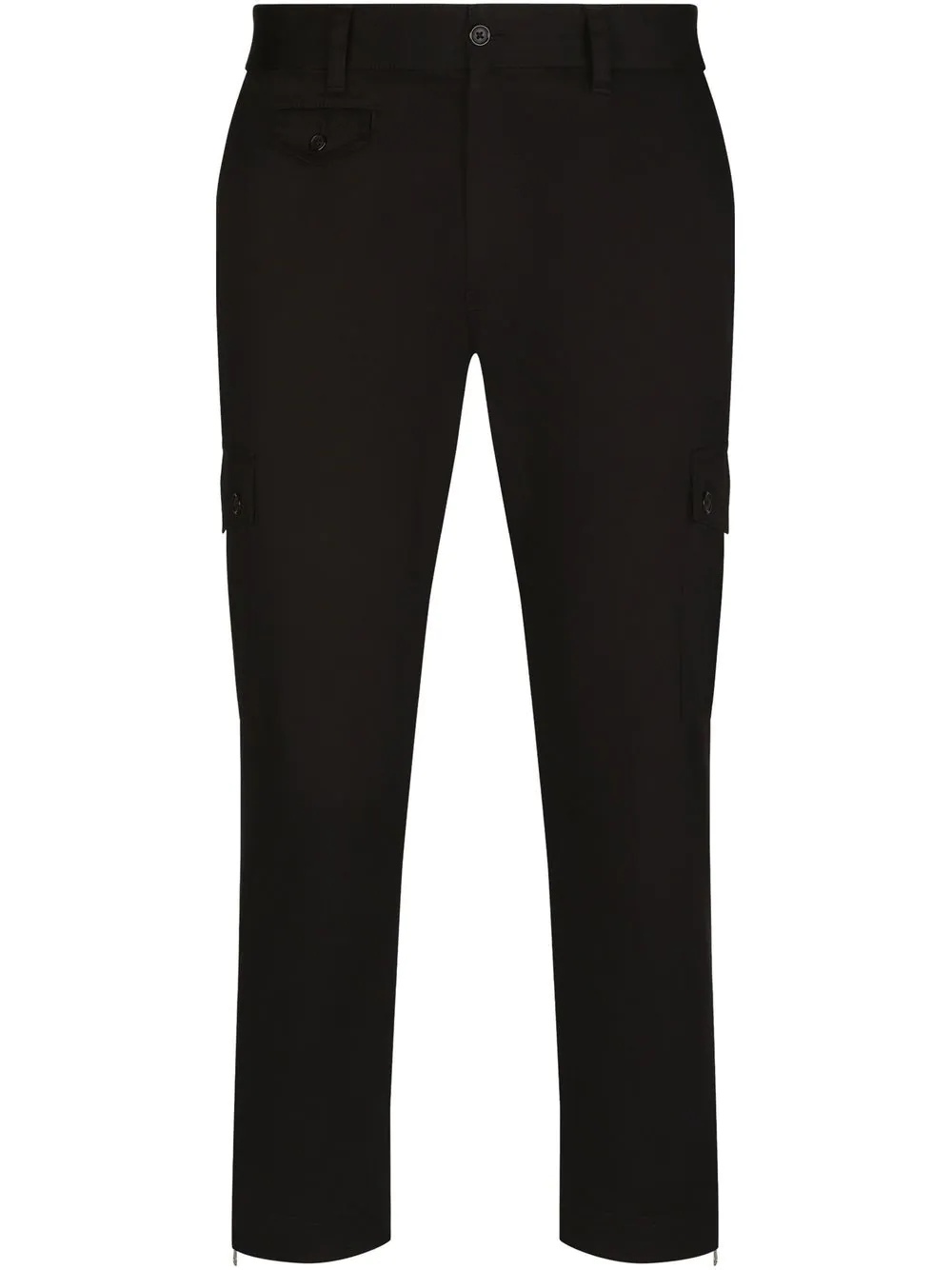 cropped cargo trousers - 1