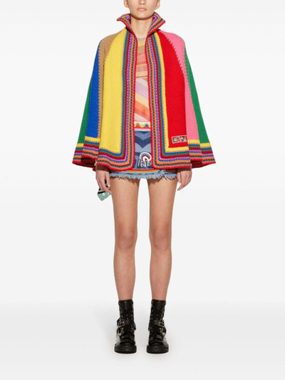 PUCCI colourblock cape outlook