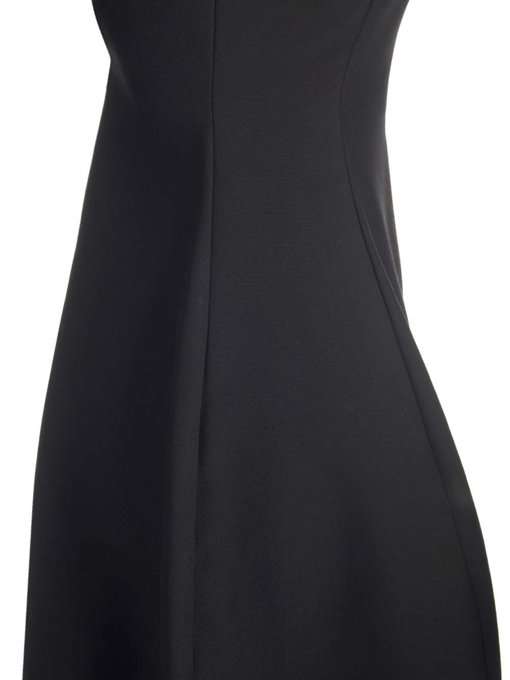 Silk And Wool Crepe Dress Dresses Black - 4