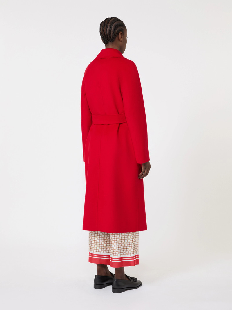 CLES Long wool, cashmere and silk coat - RED 4