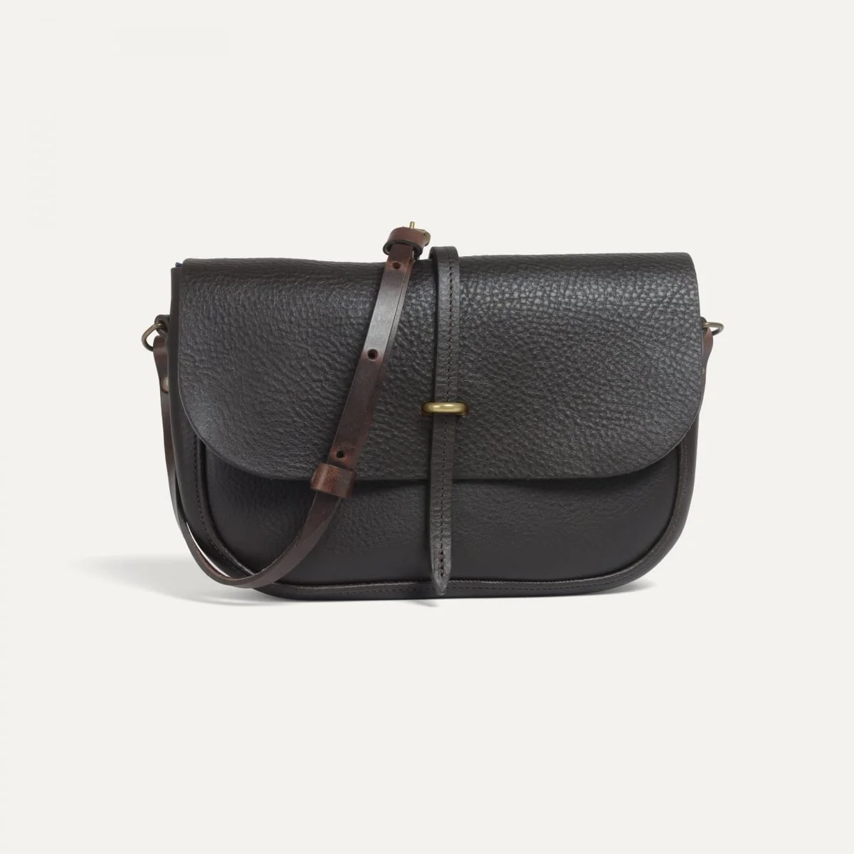 PASTICHE POSTMAN BAG / HANDBAG - DARK BROWN - 1