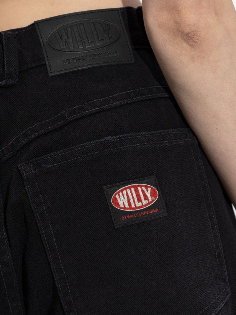 label denim trousers 5