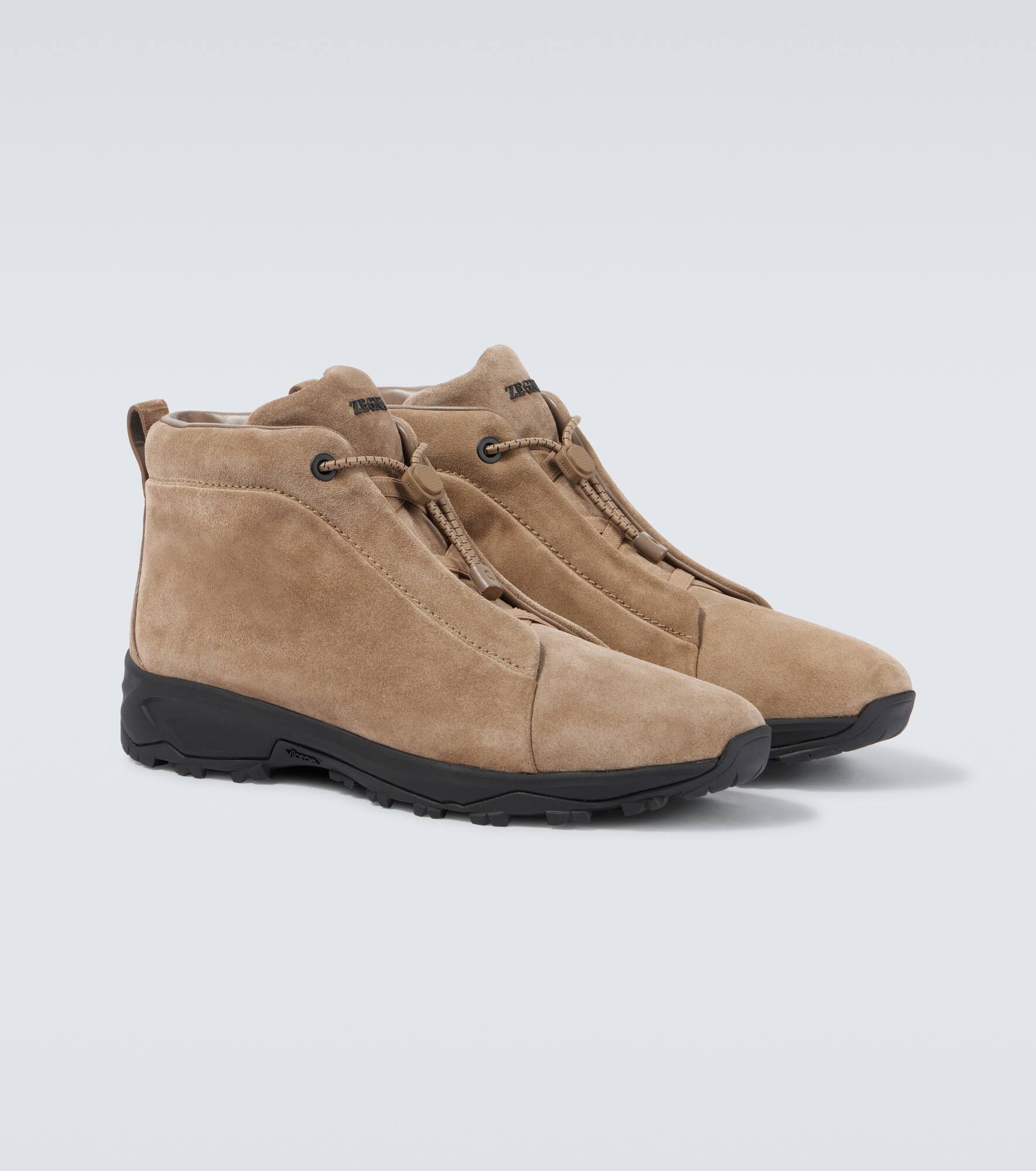 Triple Stitch suede high-top sneakers - 5