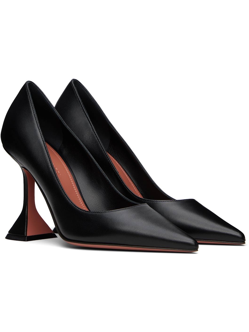 Black Ami Pump Heels - 4