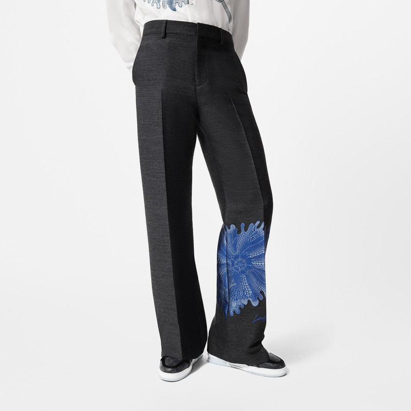 LV x YK Psychedelic Flower Tailored Pants 5