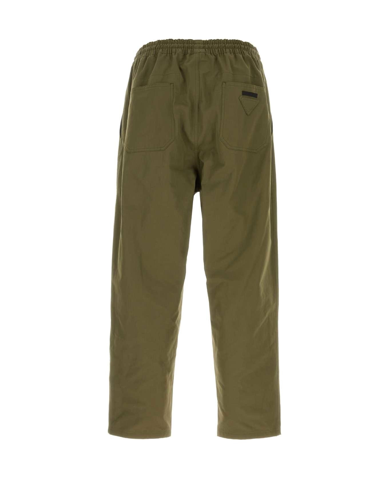 Army Green Cotton Pant - 2