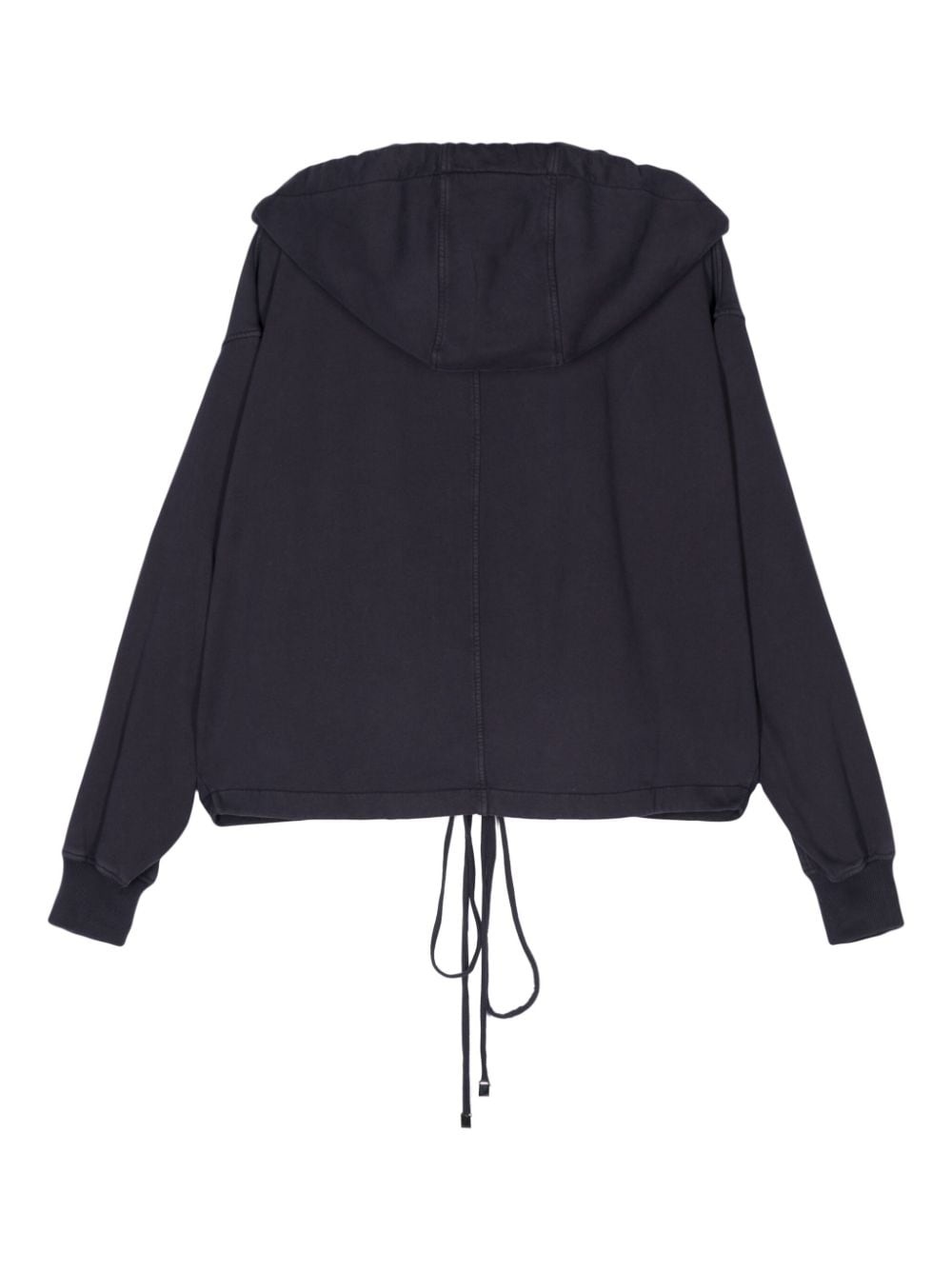 ruched-detail hoodie - 2