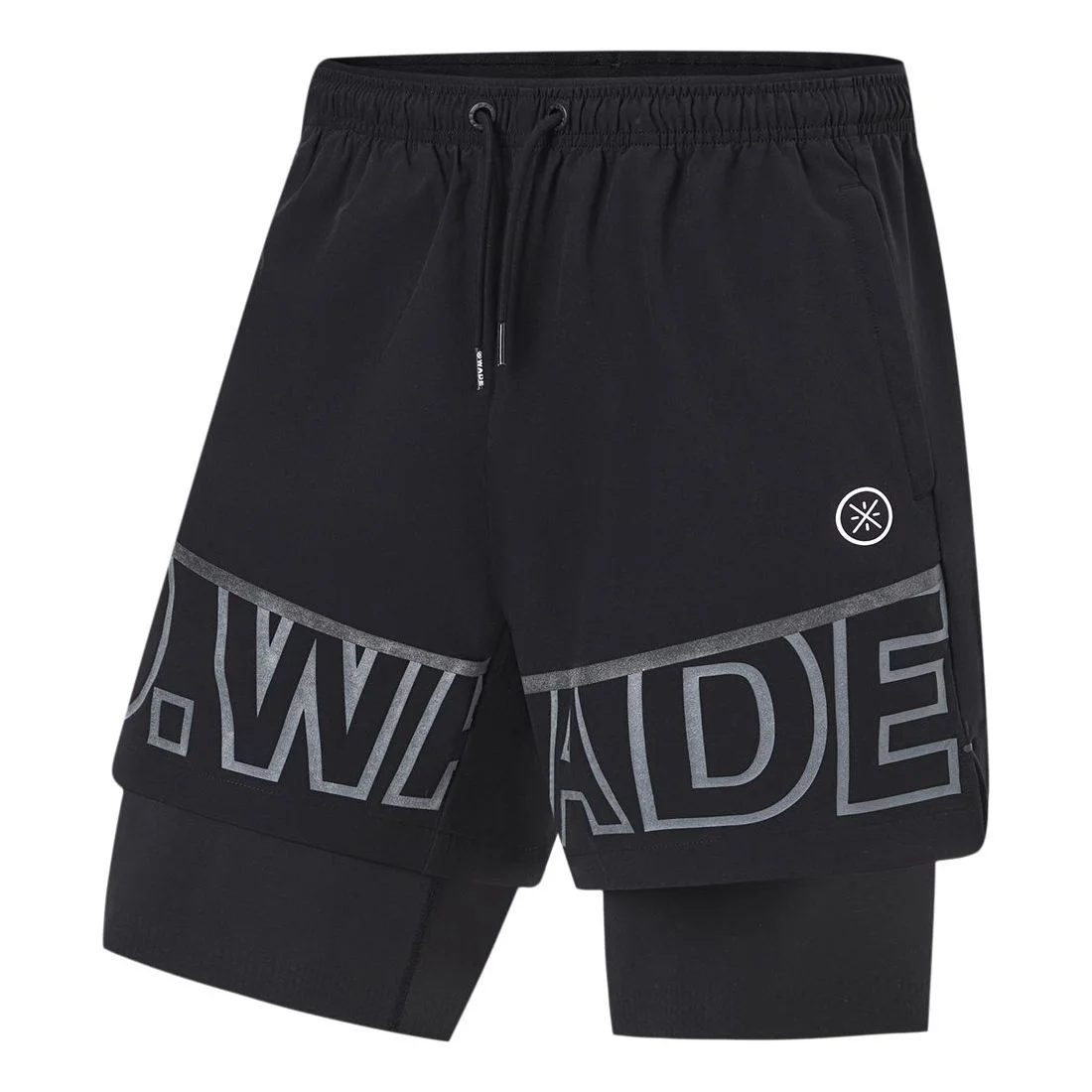 Li-Ning Way Of Wade Graphic 2-in-1 Shorts 'Black' AKST539-1 - 1