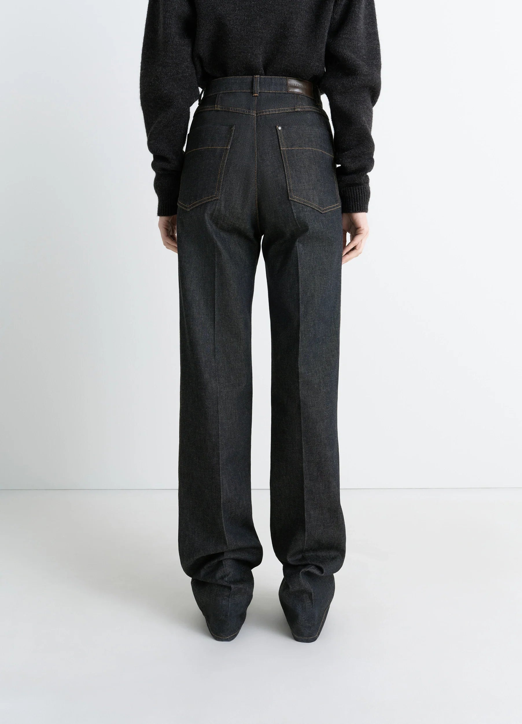 HIGH WAISTED STRAIGHT PANTS - 5