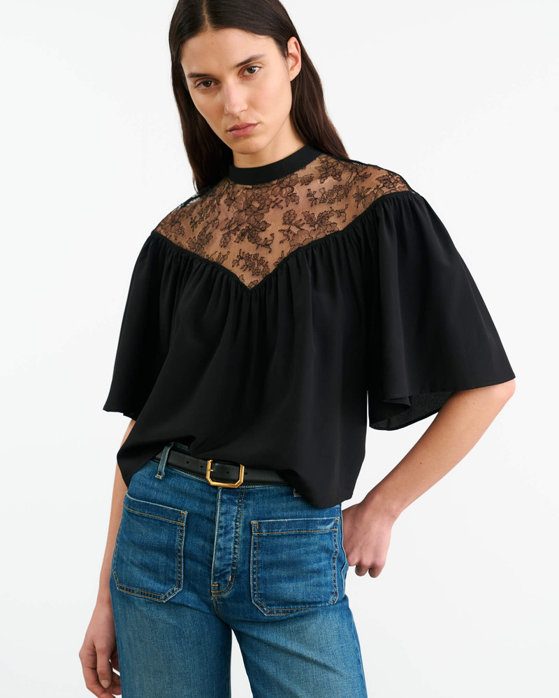 NILI LOTAN LUCIE SILK BLOUSE outlook